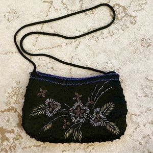 Artel Montreal Small Beaded Handbag Black